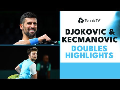 Novak Djokovic & Miomir Kecmanovic Play Doubles In Paris! | Paris 2023 Highlights