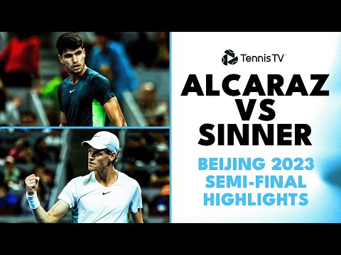 Carlos Alcaraz vs Jannik Sinner | Beijing 2023 Semi-Final Highlights