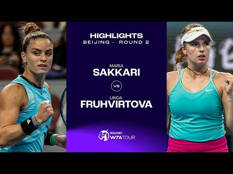 Maria Sakkari vs. Linda Fruhvirtova | 2023 Beijing Round 2 | WTA Match Highlights