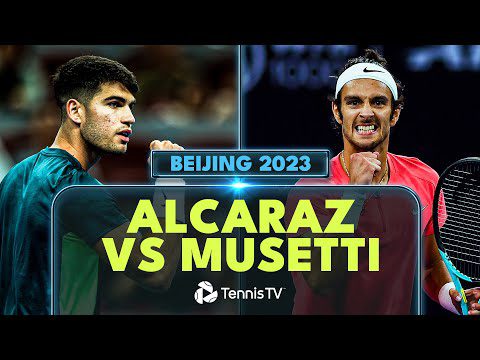 POWERFUL Carlos Alcaraz vs Lorenzo Musetti Shotmaking | Beijing 2023 Highlights