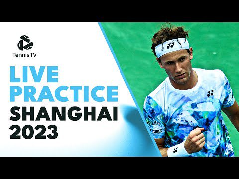 LIVE: Grigor Dimitrov & Casper Ruud Practice Session | Rolex Shanghai Masters 2023