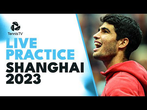 LIVE: Jannik Sinner Follows Carlos Alcaraz Practice in Shanghai! | Rolex Shanghai Masters 2023