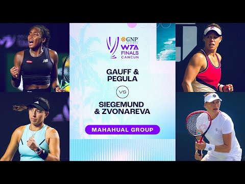 Siegemund/Zvonareva vs. Gauff/Pegula| 2023 WTA Finals Group Stage | WTA Match Highlights