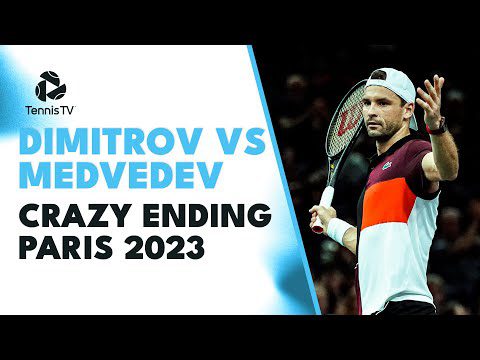 CRAZY ENDING To Grigor Dimitrov vs Daniil Medvedev | Rolex Paris Masters 2023