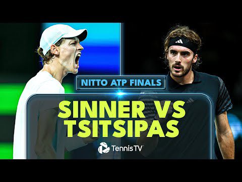 Jannik Sinner vs Stefanos Tsitsipas Match Highlights | Nitto ATP Finals 2023