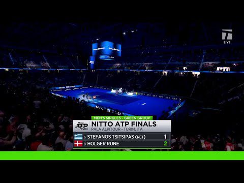 Holger Rune Gets a Win by Retirement Over Tsitsipas | 2023 Nitto ATP Finals Interview