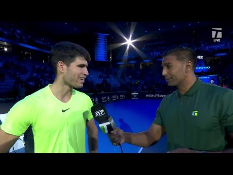 Carlos Alcaraz Earns His First Win at the ATP Finals | 2023 ATP Finals Interview