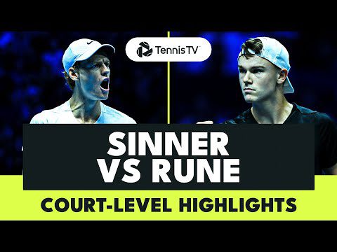 Jannik Sinner vs Holger Rune: Highlights From Court-Level | Nitto ATP Finals 2023