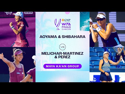 Aoyama/Shibahara vs. Melichar-Martinez/Perez | 2023 WTA Finals Group Stage | WTA Match Highlights