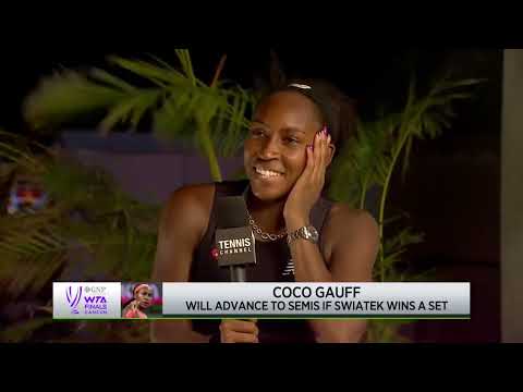 Coco Gauff Discusses Big Comeback Win; WTA Finals RR Win