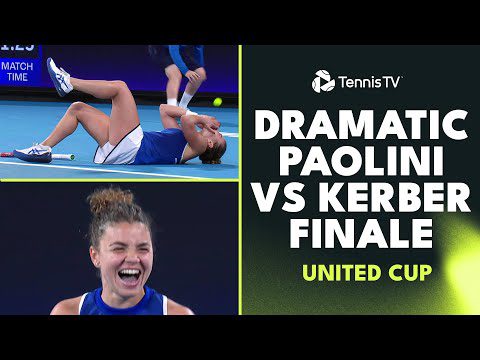 Jasmine Paolini vs Angelique Kerber DRAMATIC Finale Highlights | United Cup 2024