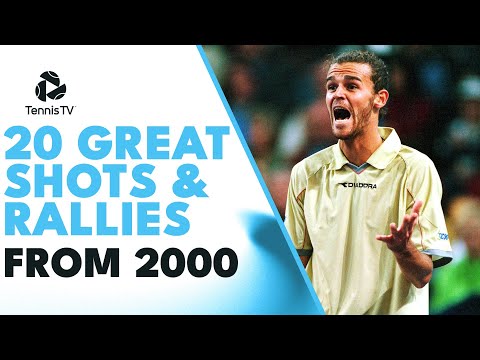 20 Amazing Tennis Shots & Rallies From the Year 2000!