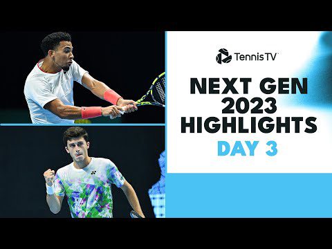 Van Assche vs Michelsen, Fils, Cobolli & Stricker Feature | Next Gen 2023 Day 3 Highlights