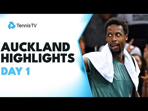 Monfils Begins Season vs Marozsan, Eubanks & Wolf Feature | Auckland 2024 Day 1 Highlights