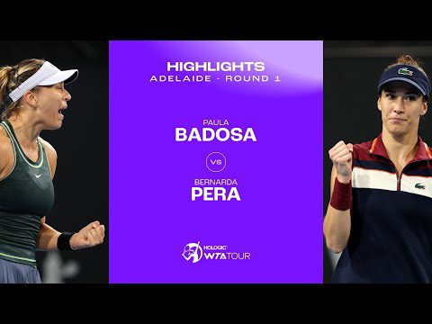 Paula Badosa vs. Bernarda Pera | 2024 Adelaide Round 1 | WTA Match Highlights