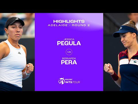 Jessica Pegula vs. Bernarda Pera | 2024 Adelaide Round of 16 | WTA Match Highlights