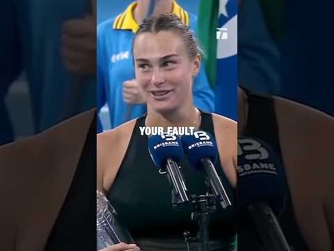 Sabalenka ROASTS Her Coaches 🔥 #tennisplayer #sabalenka #brisbane