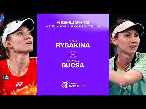 Elena Rybakina vs. Cristina Bucsa | 2024 Adelaide Round of 16 | WTA Match Highlights