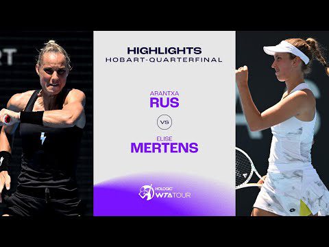 Elise Mertens vs. Arantxa Rus | 2024 Hobart Quarterfinal | WTA Match Highlights