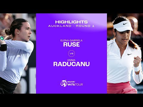 Elena-Gabriela Ruse vs. Emma Raducanu | 2024 Auckland Round 1 | WTA Match Highlights