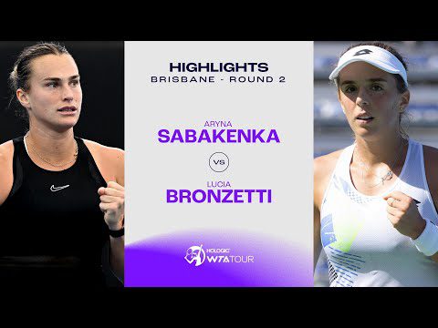 Aryna Sabalenka vs. Lucia Bronzetti | 2024 Brisbane Round 2 | WTA Match Highlights