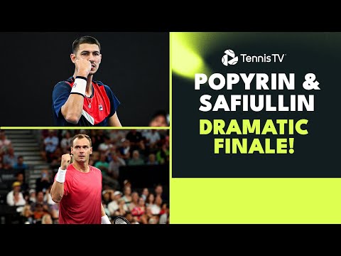 5 Match Point Saves! (😮) Safiullin & Popyrin Dramatic Finale | Brisbane 2024