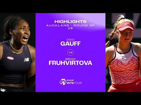 Coco Gauff vs. Brenda Fruhvirtova | 2024 Auckland Round of 16 | WTA Match Highlights