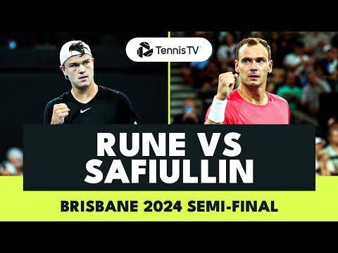 Holger Rune vs Roman Safiullin Semi-Final Highlights | Brisbane 2024