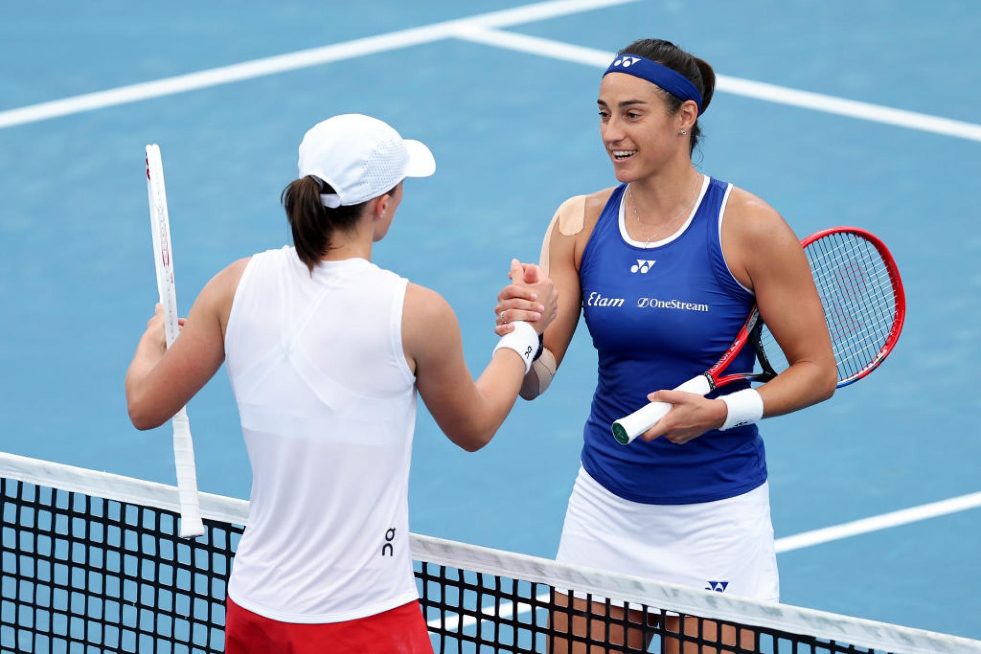 Iga Swiatek and Caroline Garcia