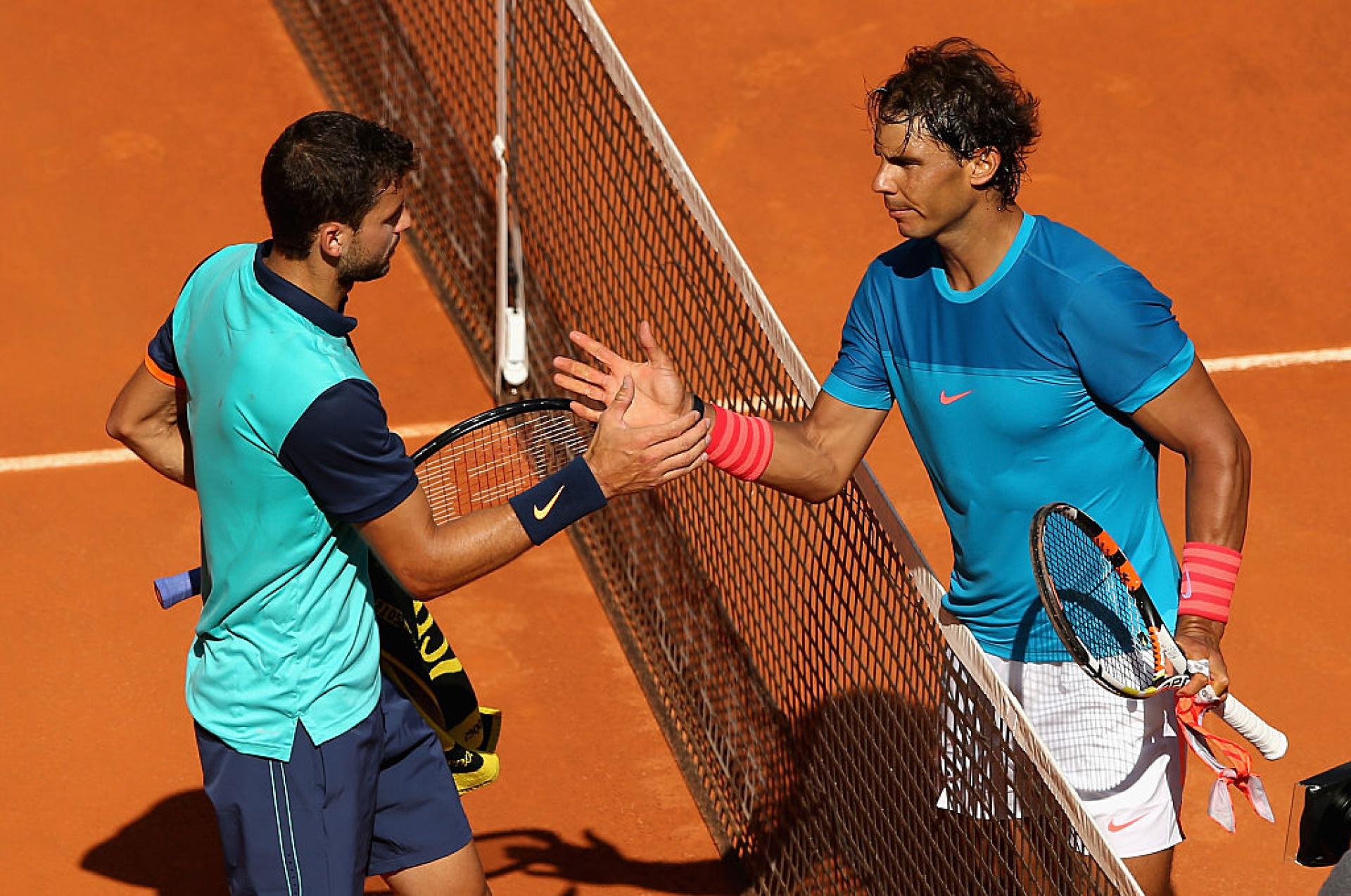 Grigor Dimitrov and Rafael Nadal