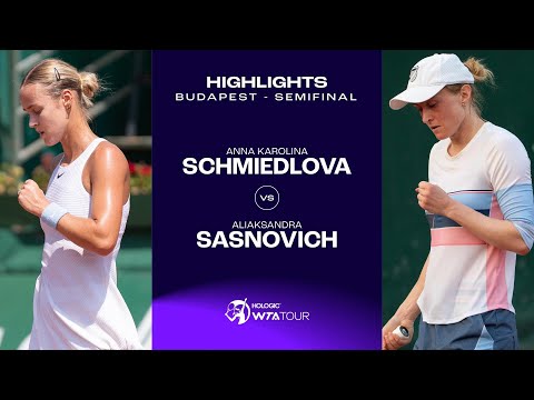 Anna Karolína Schmiedlová vs. Aliaksandra Sasnovich | 2024 Budapest Semifinal | WTA Match Highlights