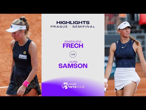 Magdalena Frech vs. Laura Samson | 2024 Prague Semifinal | WTA Match Highlights