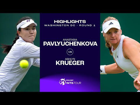 Anastasia Pavlyuchenkova vs. Ashlyn Krueger  | 2024 Washington DC Round 1 | WTA Match Highlights