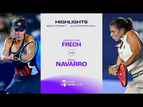 Magdalena Frech vs. Emma Navarro | 2024 Monterrey Quarterfinal | WTA Match Highlights