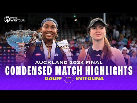 CONDENSED MATCH | Coco Gauff vs. Elina Svitolina | 2024 Auckland Final | WTA Highlights