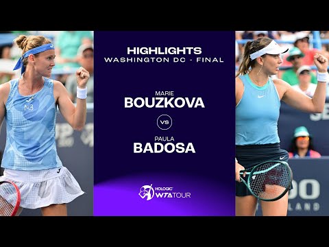 Marie Bouzkova vs. Paula Badosa | 2024 Washington DC Final | WTA Match Highlights