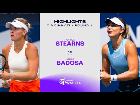 Peyton Stearns vs. Paula Badosa | 2024 Cincinnati Round 1 | WTA Match Highlights