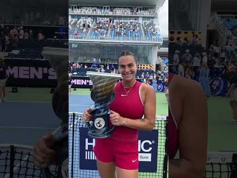 #ArynaSabalenka has taken over the throne in Queen City! 👑 #WTA #Tennis #CincyTennis #Champion