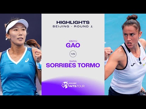 Gao Xinyu vs. Sara Sorribes Tormo | 2024 Beijing Round 1 | WTA Match Highlights