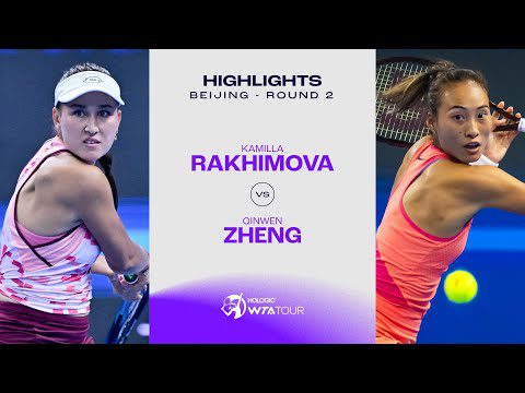 Kamilla Rakhimova vs. Zheng Qinwen | 2024 Beijing Round 2 | WTA Match Highlights