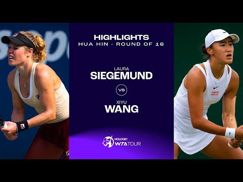 Laura Siegemund vs. Wang Xiyu | 2024 Hua Hin Round of 16 | WTA Match Highlights