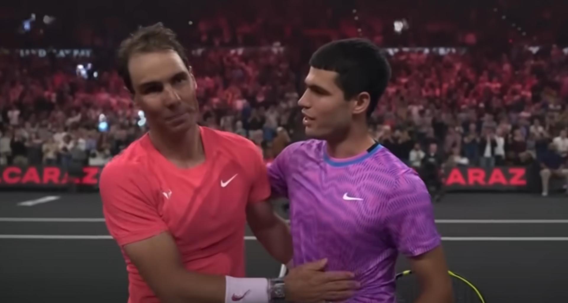 Carlos Alcaraz and Rafael Nadal