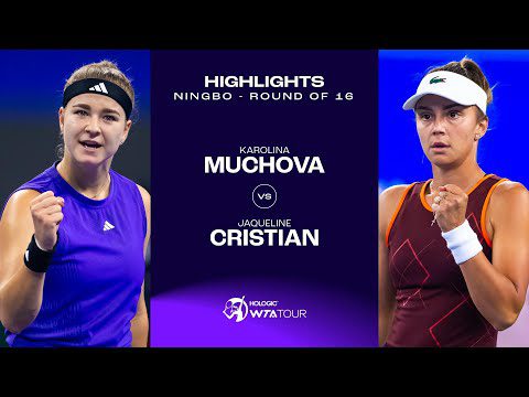 Karolina Muchova vs. Jaqueline Cristian  | 2024 Ningbo Open Round of 16 | WTA Match Highlights