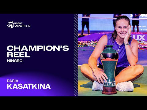 Ningbo champion Daria Kasatkina's EIGHTH career WTA title run 🏆