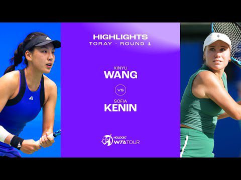 Wang Xinyu vs. Sofia Kenin | 2024 Tokyo Round 1 | WTA Match Highlights