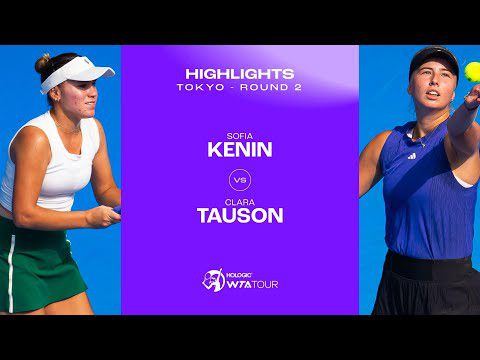 Sofia Kenin vs. Clara Tauson | 2024 Tokyo Round of 16 | WTA Match Highlights