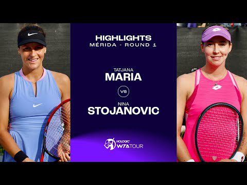 Tatjana Maria vs. Nina Stojanovic | 2024 Mérida Round 1 | WTA Match Highlights