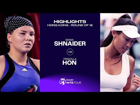 Diana Shnaider vs. Priscilla Hon | 2024 Hong Kong Round of 16 | WTA Match Highlights