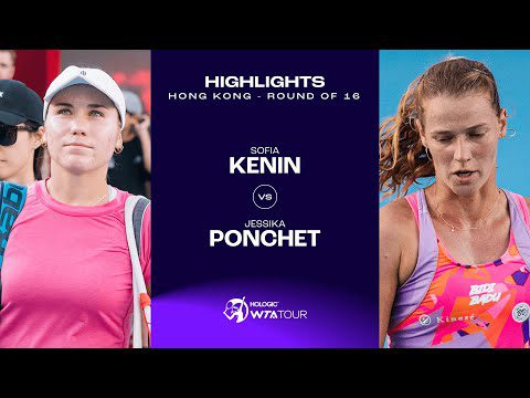 Sofia Kenin vs. Jessika Ponchet | 2024 Hong Kong Round of 16 | WTA Match Highlights