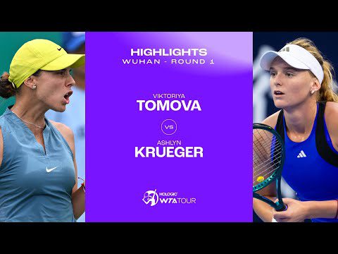 Viktoriya Tomova vs. Ashlyn Krueger | 2024 Wuhan Round 1 | WTA Match Highlights